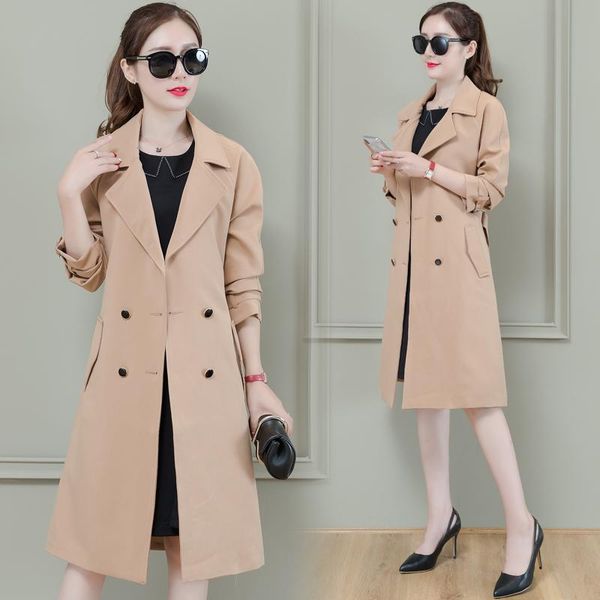 women's trench coats autumn high fashion brand woman classic double breasted coat waterproof raincoat business outerwear korean windswe, Tan;black
women's trench coats autumn high fashion brand woman classic double breasted coat waterproof raincoat business outerwear korean windswe, Tan;black