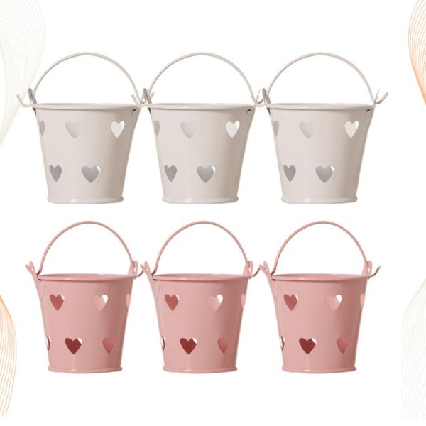 gift wrap 6pcs tinplate buckets hollow-out heart shaped flower pots candy organizing boxes for home wedding (white +)
gift wrap 6pcs tinplate buckets hollow-out heart shaped flower pots candy organizing boxes for home wedding (white +)