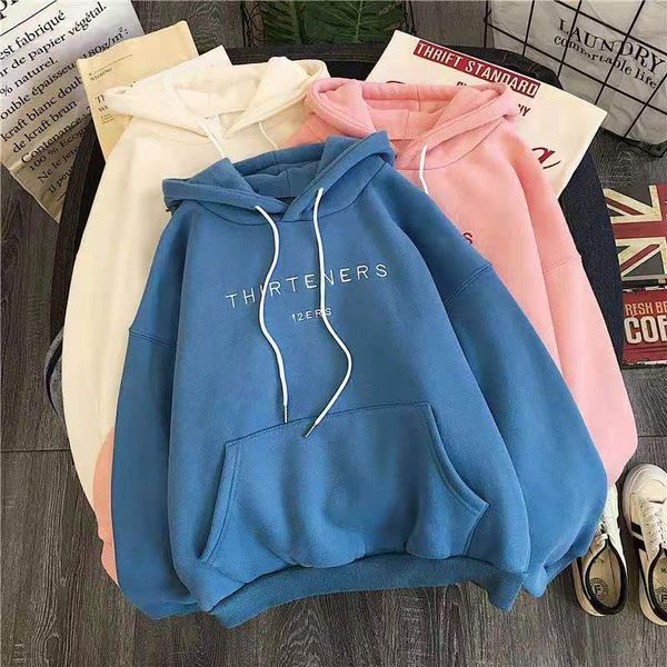 autumn and winter womens hoodie letter printed sweatshirt korean new fashion yuansu womens long sleeve pullover hoodie, Black
autumn and winter womens hoodie letter printed sweatshirt korean new fashion yuansu womens long sleeve pullover hoodie, Black