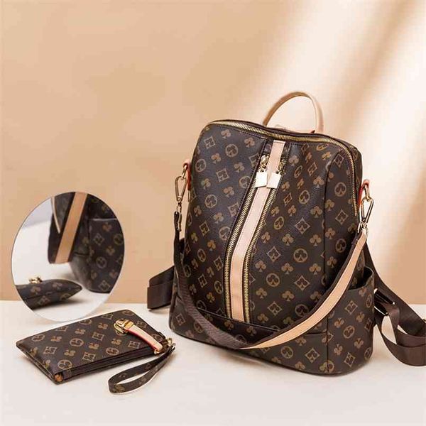 women backpack luxury female multi-purpose casual pu leather backpack fashion ladies travel bag classic 's 210913
women backpack luxury female multi-purpose casual pu leather backpack fashion ladies travel bag classic 's 210913