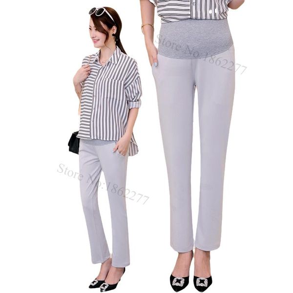 maternity bottoms fashion professional pants working clothes for pregnancy women pregnant straight elastic high waist belly trouser, White
maternity bottoms fashion professional pants working clothes for pregnancy women pregnant straight elastic high waist belly trouser, White