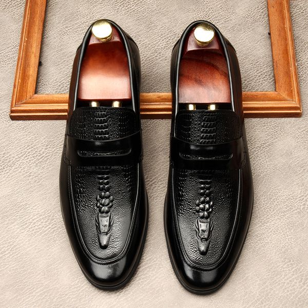 Slip On Men Dress Shoes Business Wedding Shoe Genuine Leather Round Head Brand Formal Shoe Black Coffee Oxford Shoe Lofers
Slip On Men Dress Shoes Business Wedding Shoe Genuine Leather Round Head Brand Formal Shoe Black Coffee Oxford Shoe Lofers