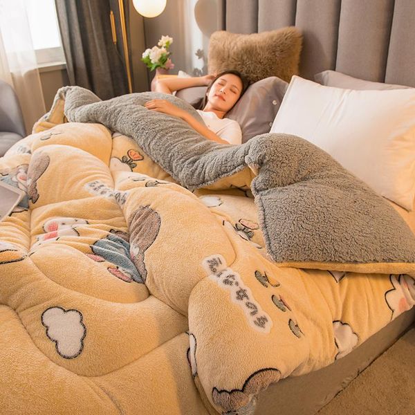 comforters & sets single double king size bed quilt autumn and winter thick warm cashmere blanket home el duvet
comforters & sets single double king size bed quilt autumn and winter thick warm cashmere blanket home el duvet