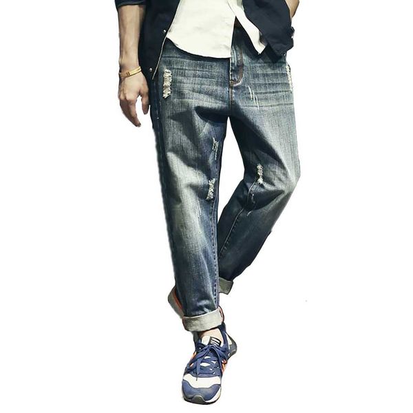 jeans fashion mens ripped denim man cotton pants loose baggy vintage harem jeans joggers trousers male clothes, Blue
jeans fashion mens ripped denim man cotton pants loose baggy vintage harem jeans joggers trousers male clothes, Blue