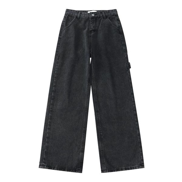 women's jeans high waist casual loose wide-leg overalls retro straight 2021 solid color simple, Blue
women's jeans high waist casual loose wide-leg overalls retro straight 2021 solid color simple, Blue