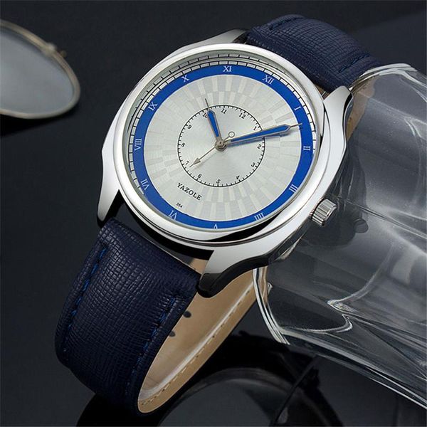 wristwatches men casual watch leather strap waterproof fashion male quartz watches quality, Slivery;brown
wristwatches men casual watch leather strap waterproof fashion male quartz watches quality, Slivery;brown