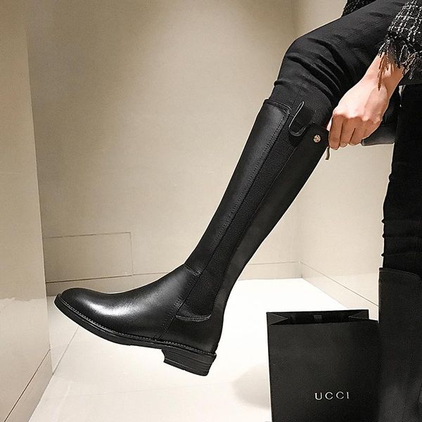 boots bright2021 autumn and winter comfortable high below knee women's long medium heel knight military, Black
boots bright2021 autumn and winter comfortable high below knee women's long medium heel knight military, Black