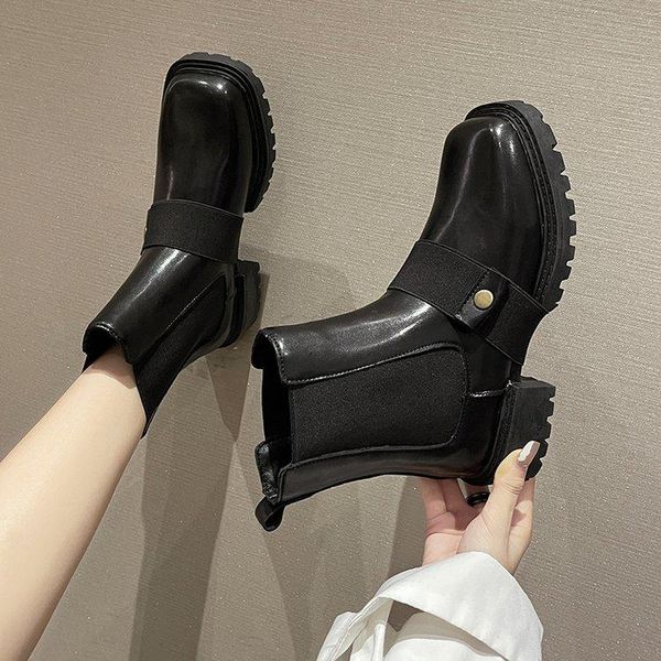 boots women middle calf fashion solid color 2021 square head comfortable non-slip soft bottom set of feet females snow, Black
boots women middle calf fashion solid color 2021 square head comfortable non-slip soft bottom set of feet females snow, Black