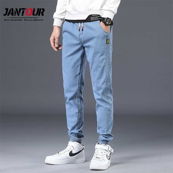 autumn winter men's jeans cotton denim hip hop slack bottom joggers streetwear skinny blue pants hombre harem trousers men -5xl 211206
autumn winter men's jeans cotton denim hip hop slack bottom joggers streetwear skinny blue pants hombre harem trousers men -5xl 211206