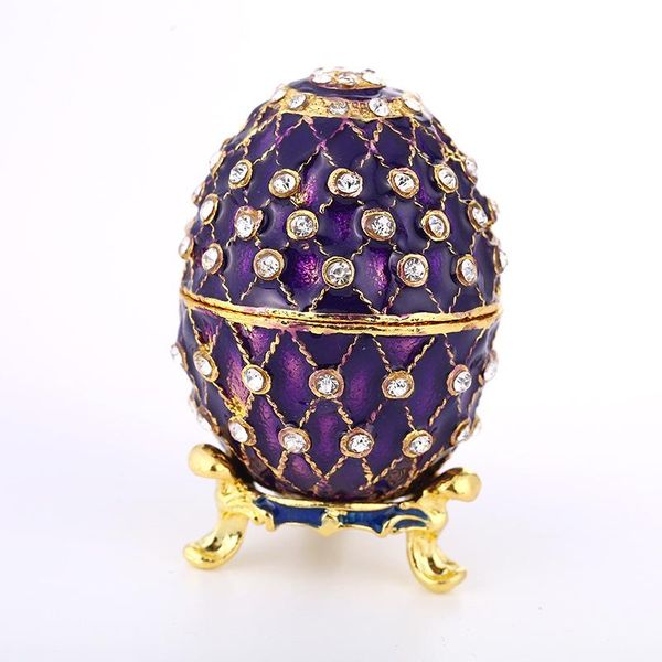 jewelry pouches, bags handmade enamel easter egg jewel case purple overlapping curve storage box year valentine's day gift, Pink;blue
jewelry pouches, bags handmade enamel easter egg jewel case purple overlapping curve storage box year valentine's day gift, Pink;blue