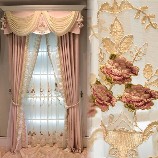 modern pink princess embroidered lace tulle curtains blackout suitable for living room girls bedroom curtain & drapes
modern pink princess embroidered lace tulle curtains blackout suitable for living room girls bedroom curtain & drapes