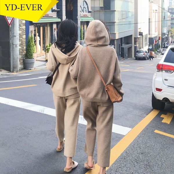 fashion suit women's autumn winter hooded knitted pullover + pockets patchwork casual pants two-piece set 1f671 two piece, White
fashion suit women's autumn winter hooded knitted pullover + pockets patchwork casual pants two-piece set 1f671 two piece, White