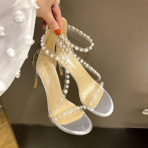 dress shoes women's 2021 summer high heels design sense temperament pearl transparent word belt sandals stiletto, Black
dress shoes women's 2021 summer high heels design sense temperament pearl transparent word belt sandals stiletto, Black