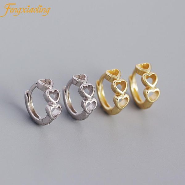 hoop & huggie genuine 925 sterling silver trendy simple hollow heart earrings for women super sweet temperament cents jewelry, Golden;silver
hoop & huggie genuine 925 sterling silver trendy simple hollow heart earrings for women super sweet temperament cents jewelry, Golden;silver