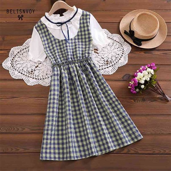japanese preppy style summer women mini dress ruffled collar contrast color plaid loose ribbon cute kawaii student's 210520, Black;gray
japanese preppy style summer women mini dress ruffled collar contrast color plaid loose ribbon cute kawaii student's 210520, Black;gray
