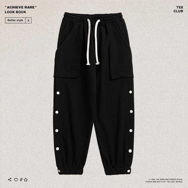 high street fashion brand solid color breasted sports pants hip hop loose hip hop dance leggings casual pants men, Black
high street fashion brand solid color breasted sports pants hip hop loose hip hop dance leggings casual pants men, Black