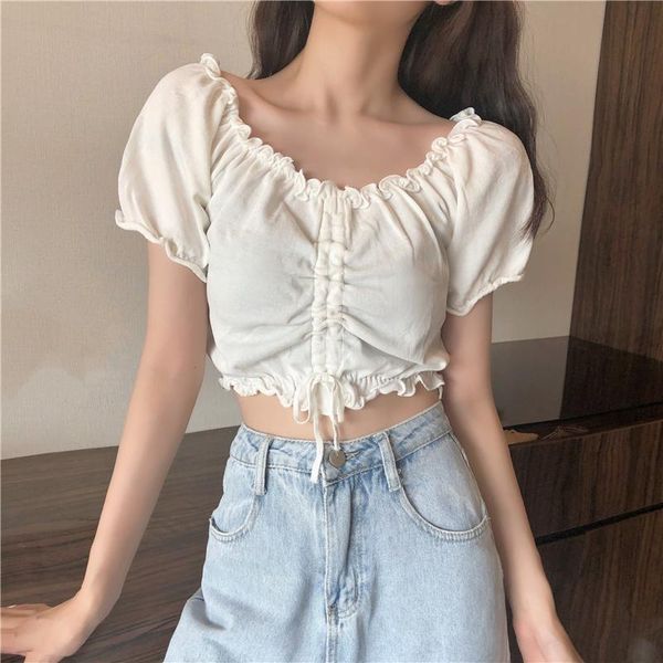 women's blouses & shirts summer off shoulder crop ruffles white shirt women puff sleeve harajuku knitting blouse 2021 fashion lace
women's blouses & shirts summer off shoulder crop ruffles white shirt women puff sleeve harajuku knitting blouse 2021 fashion lace