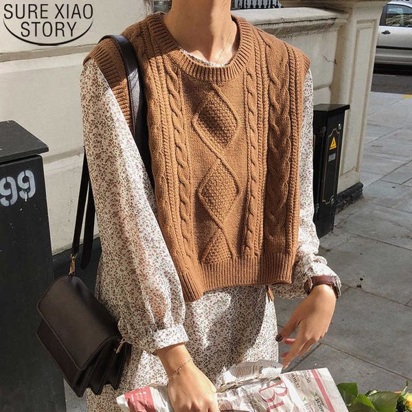 o-neck girls pullover vest sweater autumn winter short knitted women sweaters vest sleeveless warm sweater casual oversize 10975 210528, White;black
o-neck girls pullover vest sweater autumn winter short knitted women sweaters vest sleeveless warm sweater casual oversize 10975 210528, White;black