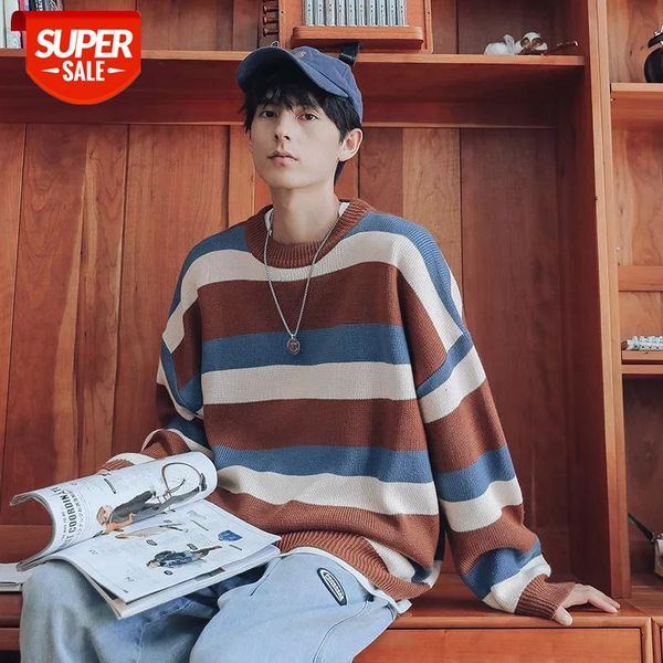 2020 men's striped printing long sleeve coats wool sweaters casual youth loose sleeves pullovers clothes cashmere knitting #qw5k, White;black
2020 men's striped printing long sleeve coats wool sweaters casual youth loose sleeves pullovers clothes cashmere knitting #qw5k, White;black