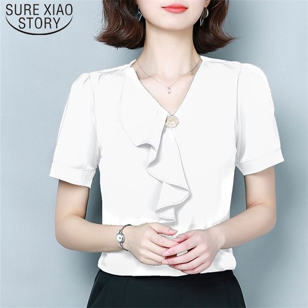 ladies short sleeves shirt women clothes solid chiffon blouse v-neck shirts butterfly womens and blouses 9048 50 210506, White
ladies short sleeves shirt women clothes solid chiffon blouse v-neck shirts butterfly womens and blouses 9048 50 210506, White