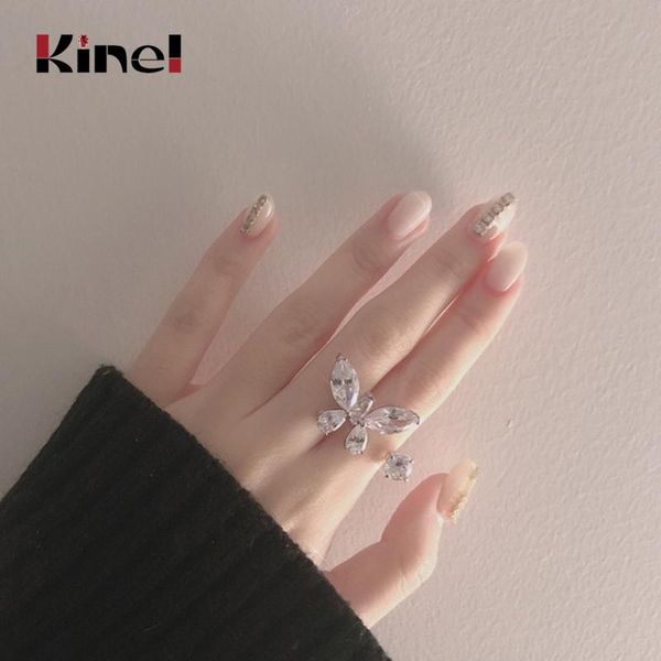 cluster rings kinel 2021 arrival fashion silver ring korea jewelry simple zircon butterfly animal 925 sterling woman, Golden;silver
cluster rings kinel 2021 arrival fashion silver ring korea jewelry simple zircon butterfly animal 925 sterling woman, Golden;silver
