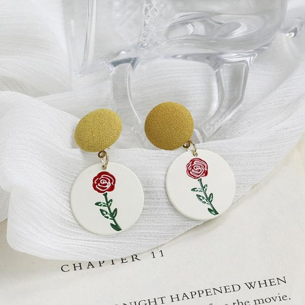 stud french style earrings creative design geometric roses women fashion and personality of fine jewelry, Golden;silver
stud french style earrings creative design geometric roses women fashion and personality of fine jewelry, Golden;silver