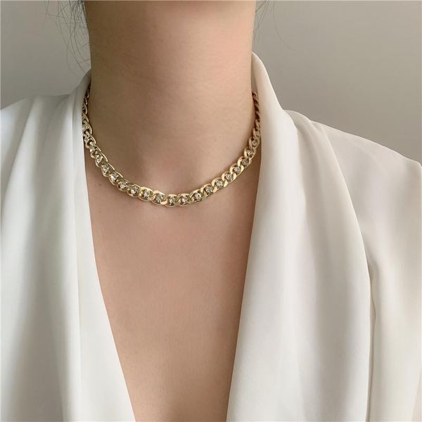 chunky thick cuban linked chain necklaces bling rhinestone curb chokers for women wide retro necklace 2021, Golden;silver
chunky thick cuban linked chain necklaces bling rhinestone curb chokers for women wide retro necklace 2021, Golden;silver