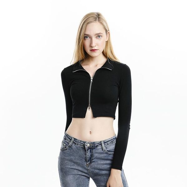 women's hoodies & sweatshirts arrival autumn winter women long sleeve running style solid color warm short female zip up clothes, Black
women's hoodies & sweatshirts arrival autumn winter women long sleeve running style solid color warm short female zip up clothes, Black