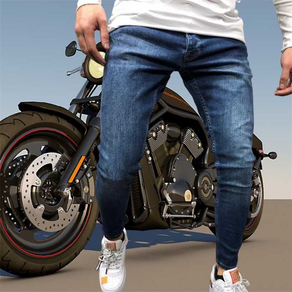 men skinny biker jeans blue classic pencil pants male no ripped stretch denim trousers street casual business party cowboy men 211011
men skinny biker jeans blue classic pencil pants male no ripped stretch denim trousers street casual business party cowboy men 211011