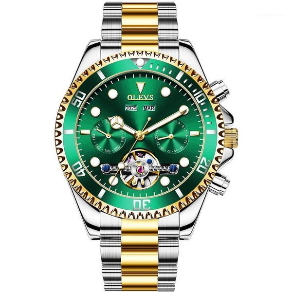fashion watch automatic mechanical wristwatch multi function waterproof luminous men's watches men luxury reloj automático wristwatches, Slivery;brown
fashion watch automatic mechanical wristwatch multi function waterproof luminous men's watches men luxury reloj automático wristwatches, Slivery;brown