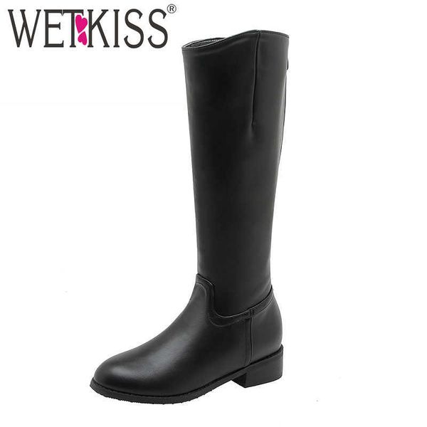 wetkiss knee high boots women low heels boot round toe shoes female motorcycle shoes ladies zip shoes winter plus size 32-46 210630, Black
wetkiss knee high boots women low heels boot round toe shoes female motorcycle shoes ladies zip shoes winter plus size 32-46 210630, Black