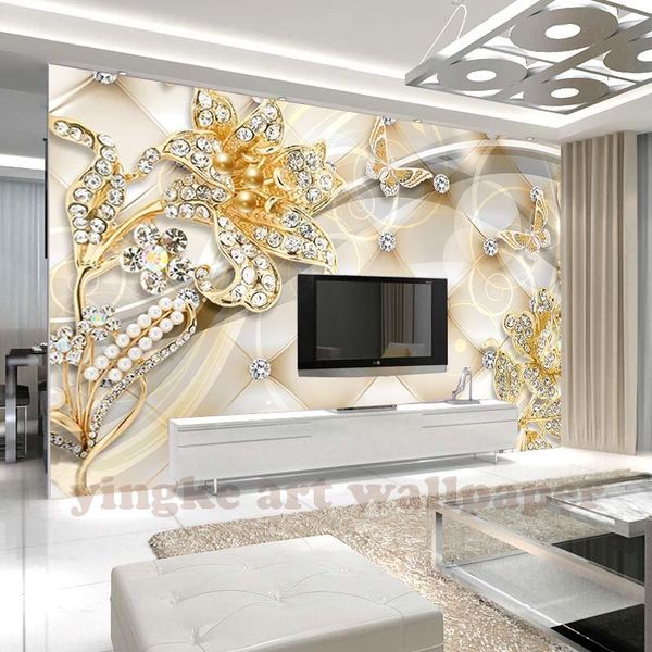 wallpapers customized po wallpaper mural wall sticker gold high level diamond flower jewelry background papel de parede
wallpapers customized po wallpaper mural wall sticker gold high level diamond flower jewelry background papel de parede