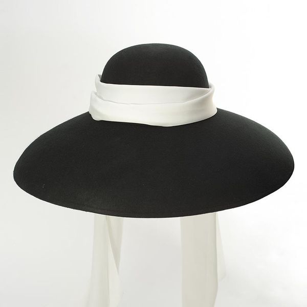 stingy brim hats ins retro wool big hat ladies elegant stage shape bow ribbon drooping eaves felt designer fedora wide, Blue;gray
stingy brim hats ins retro wool big hat ladies elegant stage shape bow ribbon drooping eaves felt designer fedora wide, Blue;gray