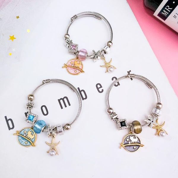 charm bracelets bohemian space star jupiter crystal & bangles for women beads handmade bracelet boho femme jewelry b13, Golden;silver
charm bracelets bohemian space star jupiter crystal & bangles for women beads handmade bracelet boho femme jewelry b13, Golden;silver