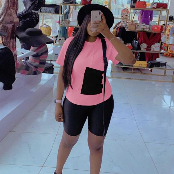 women's tracksuits tnnaoff patchwork two piece women set short sleeve t shirt summer elastic biker shorts lounge wear matching sets, Gray
women's tracksuits tnnaoff patchwork two piece women set short sleeve t shirt summer elastic biker shorts lounge wear matching sets, Gray