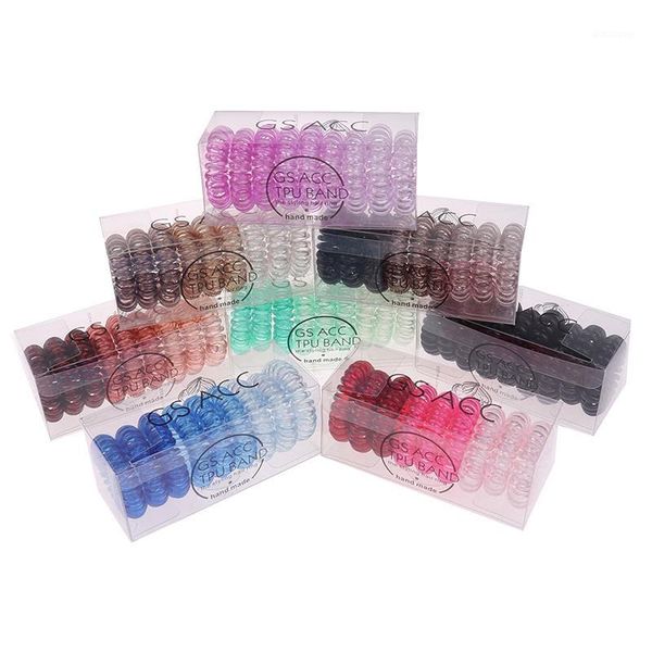 9pcs non-mark spiral coil ropes solid hair ties elastic women thick big telephone wire rubber bands stretchy1, Brown
9pcs non-mark spiral coil ropes solid hair ties elastic women thick big telephone wire rubber bands stretchy1, Brown