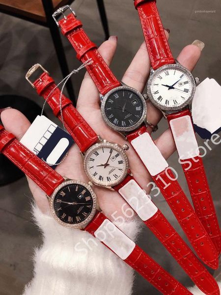 wristwatches zircon quartz watch sapphire date clock women genuine leather wristwatch roman number calendar dial watches 32mm, Slivery;brown
wristwatches zircon quartz watch sapphire date clock women genuine leather wristwatch roman number calendar dial watches 32mm, Slivery;brown