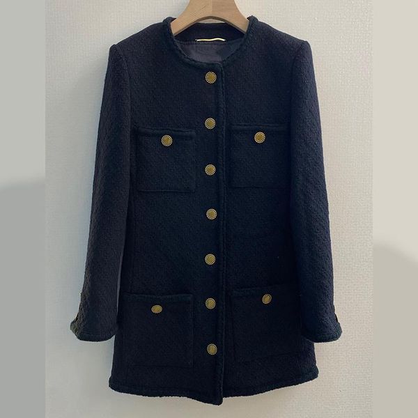 women's jackets 2021 autumn runway black long sweater coat women fashion four pocket slim waist single breasted elegant jacket, Black;brown
women's jackets 2021 autumn runway black long sweater coat women fashion four pocket slim waist single breasted elegant jacket, Black;brown
