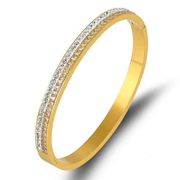 bangle 2021 charm double row white crystals bracelets for women stainless steel square cubic zirconia open pulserias jewelry, Black
bangle 2021 charm double row white crystals bracelets for women stainless steel square cubic zirconia open pulserias jewelry, Black