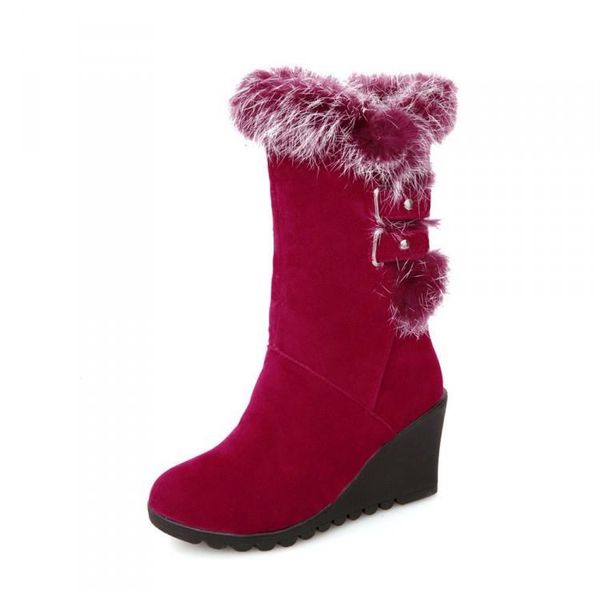 boots women's mid calf winter footwear round toe plush wedge shoes leather high heel 2021 fur rubber ladies padded slip-on so, Black
boots women's mid calf winter footwear round toe plush wedge shoes leather high heel 2021 fur rubber ladies padded slip-on so, Black