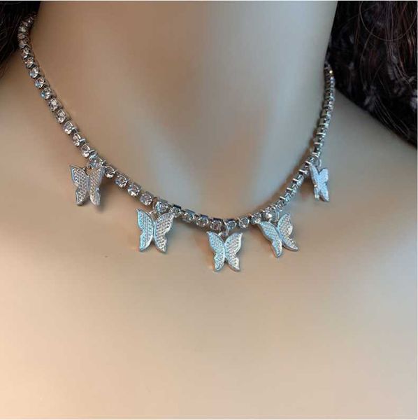 brand creative rhinestone small butterfly pendant anklet women shiny neckl chokers, Golden;silver
brand creative rhinestone small butterfly pendant anklet women shiny neckl chokers, Golden;silver