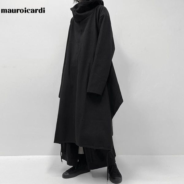men's trench coats mauroicardi autumn long black oversized pullover mens hooded cloak coat dark academia aesthetic vintage clothes fash, Tan;black
men's trench coats mauroicardi autumn long black oversized pullover mens hooded cloak coat dark academia aesthetic vintage clothes fash, Tan;black