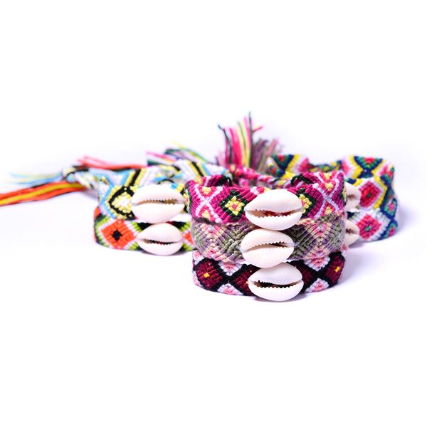 Bohemian Braided Shell Bracelet Woven Bracelets With Shell Men Women Multi Color Bangle Summer Holiday Beach Jewelry GGA2677 Hugs Fashion, Red;brown
Bohemian Braided Shell Bracelet Woven Bracelets With Shell Men Women Multi Color Bangle Summer Holiday Beach Jewelry GGA2677 Hugs Fashion, Red;brown