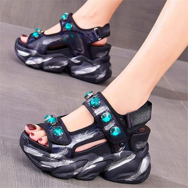 gladiators women's rhinestone cow leather sandals platform wedge high heels open toe party beach shoes dress, Black
gladiators women's rhinestone cow leather sandals platform wedge high heels open toe party beach shoes dress, Black