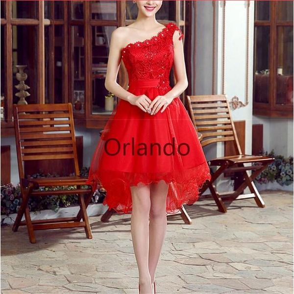 party dresses arrival short evening red special occasion dress bride gown one shoulder princess ball prom formal, White;black
party dresses arrival short evening red special occasion dress bride gown one shoulder princess ball prom formal, White;black