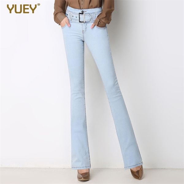 women high waist small flare jeans fashion slim long stretchy for spring summer denim s to 5xl light and dark blue 210708
women high waist small flare jeans fashion slim long stretchy for spring summer denim s to 5xl light and dark blue 210708