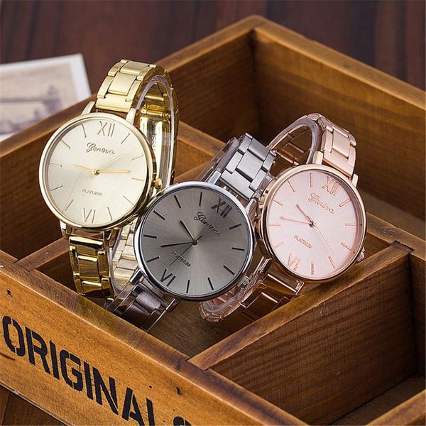 wristwatches women fashion stainless steel band analog quartz watch wrist clock gift valentine, Slivery;brown
wristwatches women fashion stainless steel band analog quartz watch wrist clock gift valentine, Slivery;brown