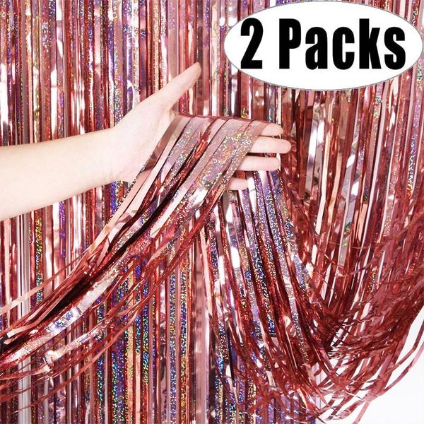 party decoration 2pack rose gold laser metallic foil fringe shimmer backdrop birthday wedding wall anniversary 30th 40th
party decoration 2pack rose gold laser metallic foil fringe shimmer backdrop birthday wedding wall anniversary 30th 40th