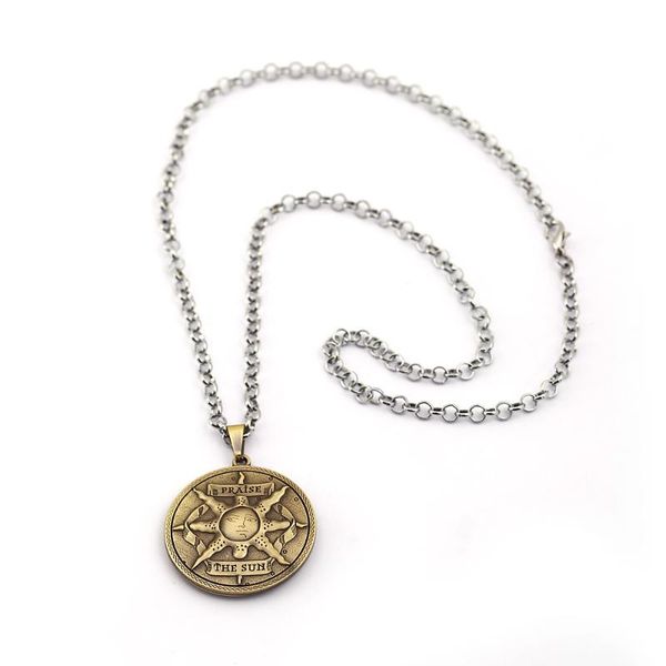 pendant necklaces game dark souls necklace men round metal the sun praise shield black for women jewelry long chain choker kolye, Silver
pendant necklaces game dark souls necklace men round metal the sun praise shield black for women jewelry long chain choker kolye, Silver