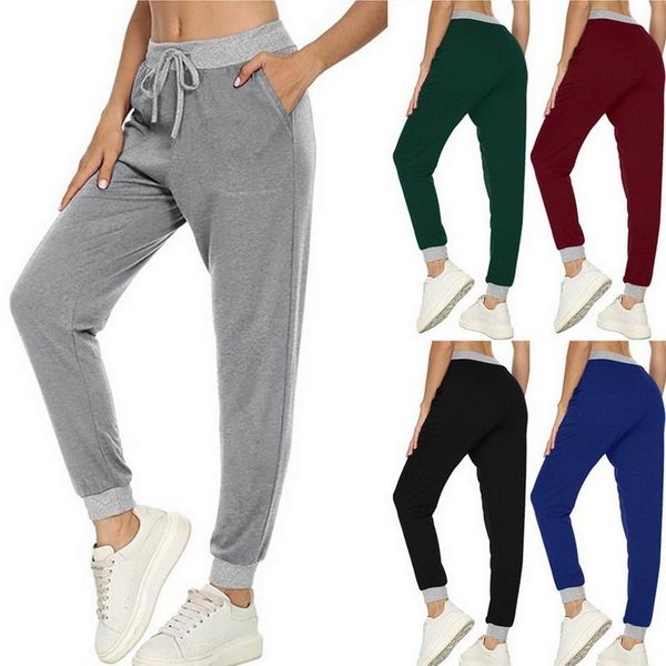 women's pants & capris 2021 sportswear leggings casual jogging with drawstring pockets soft trousers sports women, Black;white
women's pants & capris 2021 sportswear leggings casual jogging with drawstring pockets soft trousers sports women, Black;white
